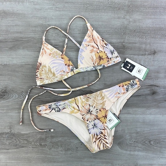 ☀️RIP CURL☀️ PARADISE CALLING X BACK PARADISE CALLING CHEEKY BIKINI SET - Picture 2 of 13